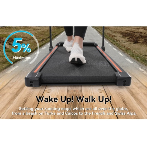 NEW Folding Walking Pad Under Desk Treadmill For Home Office -2.5HP Walking Treadmill With Incline 0.5-7.5MPH 265LBS Capacity Treadmill For Walking Running - Two Ways To Adjust Speed