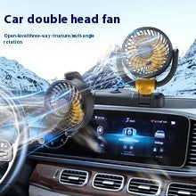 Car Fan Three-head Rotating Five-seat Shared Strong Wind Universal Car Fan