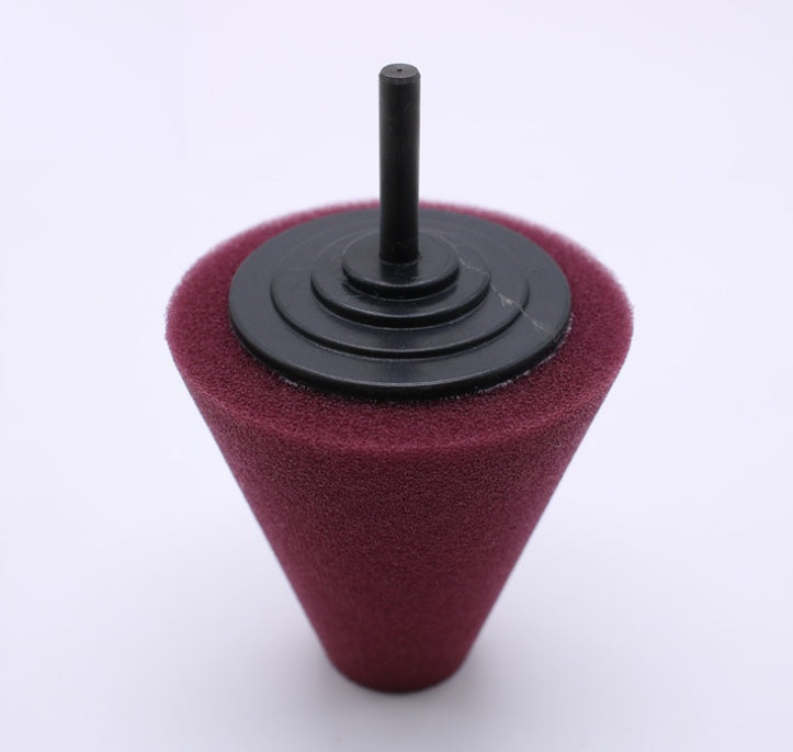 Car wheel polishing disc detail polishing wheel in the net steel ring polishing sponge plate with 6MM handle cone sponge wheel