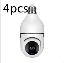 WiFi CAMERA 1080P Bulb 4X Zoom Camera E27 Home 5GWiFi Alarm Monitor