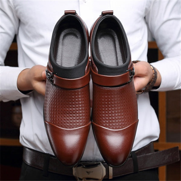 Formal men's leather shoes