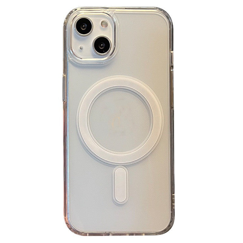 Wireless Charger Transparent Drop-resistant Magnetic Phone Case