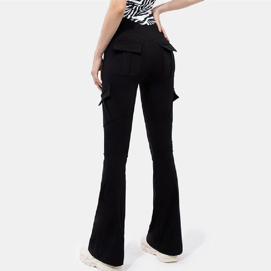 Wide Leg Tight High Waist Micro-pull Yoga Trousers