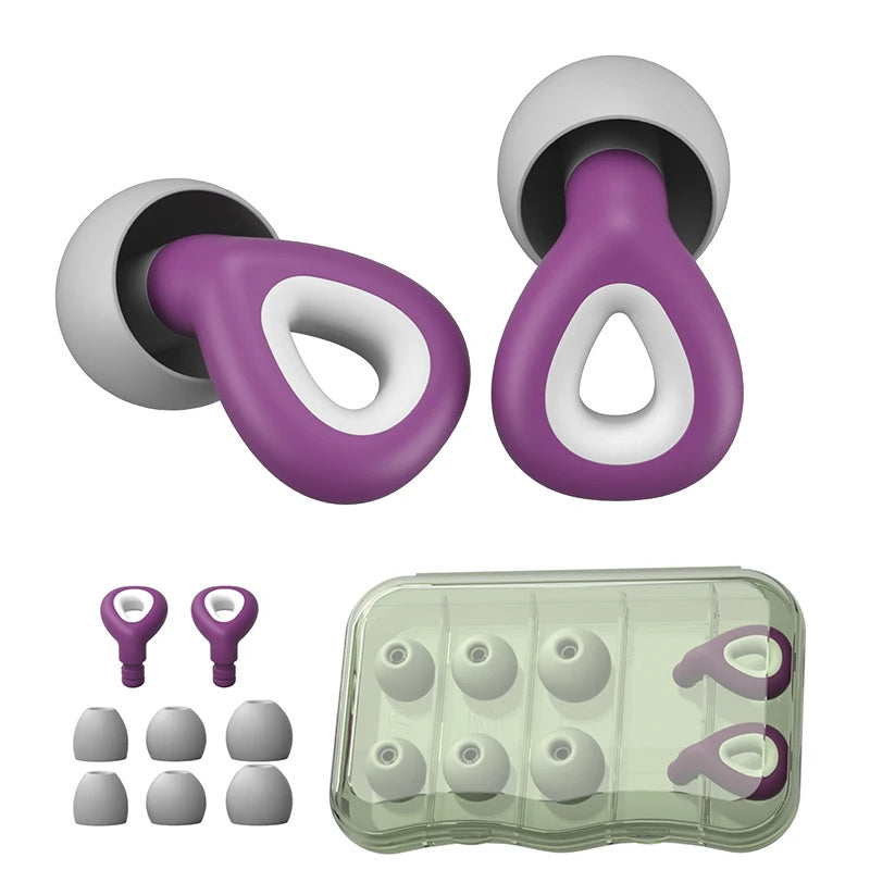 New Silicone Noise-reduction Ear Plugs Waterproof And Silent