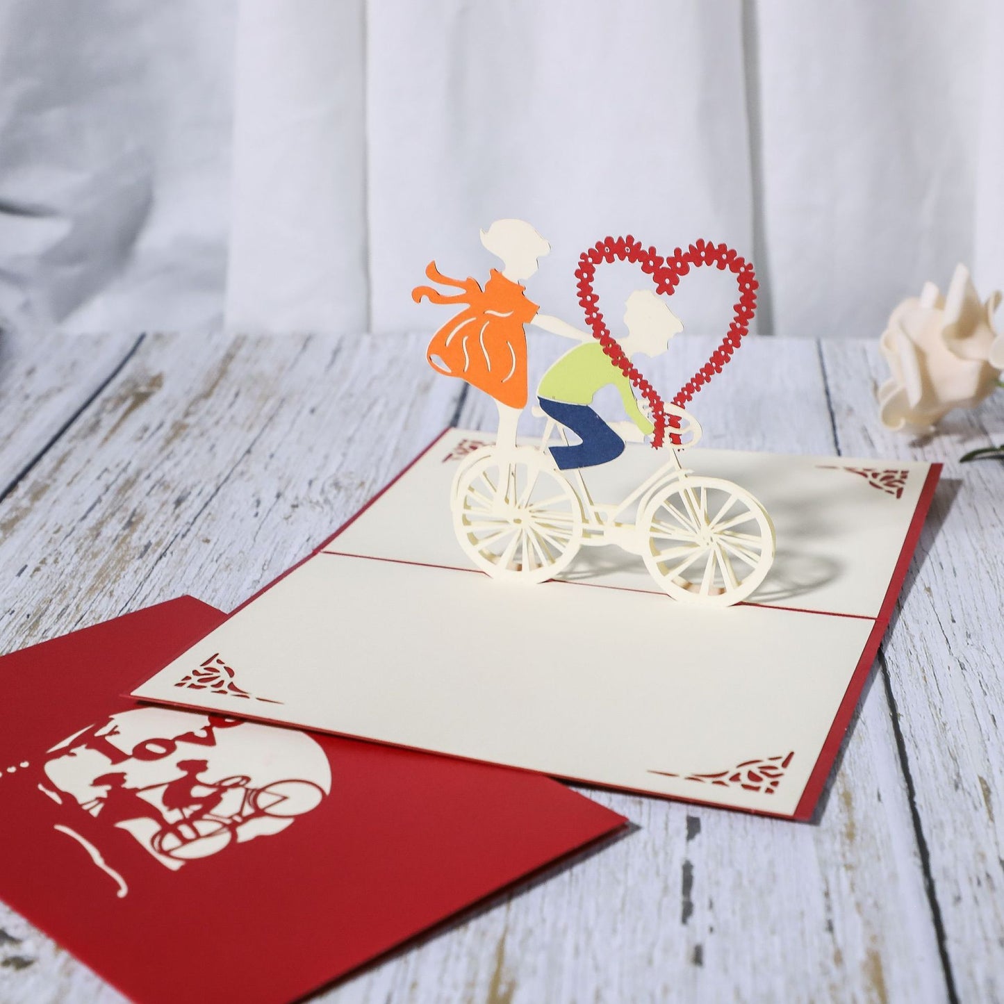 3D Engagement Cards Lovers Wedding Invitation Greeting Cards Laser Cut Valentine's Day Gift Anniversary Card Wholesale