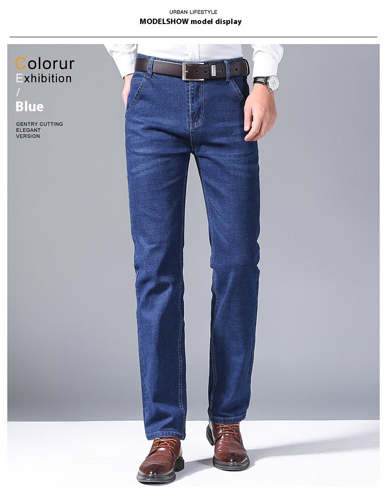 Spring Jeans Men's Elastic Straight