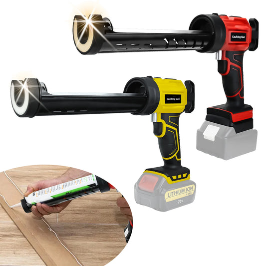 Cordless Caulking Gun Electric Silicone Gun 4 Adjustable Speed With LED Light Adhesive Gun For Makita/Dewalt/Milwaukee Battery