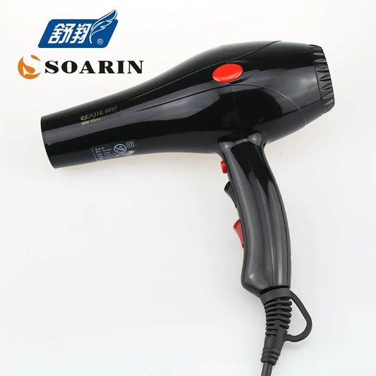 SOARIN Professional Hairdryer black High Power Constant Temperature Hair Dryer Hot/Cold Air Ectric Hair Dryer Household