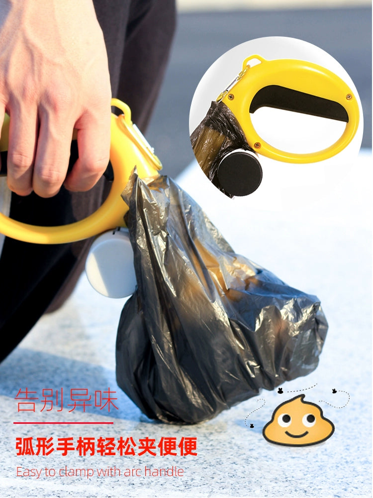 Dog Pooper Scooper Portable Dog Picking Poop Cleaning Artifact Pet Supplies Garbage Bag Stool Bag Shit Shovel Tool