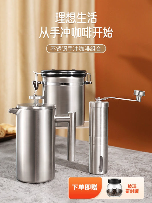 Coffee Grinder Ceramic Portable Mini Washable Stainless Steel