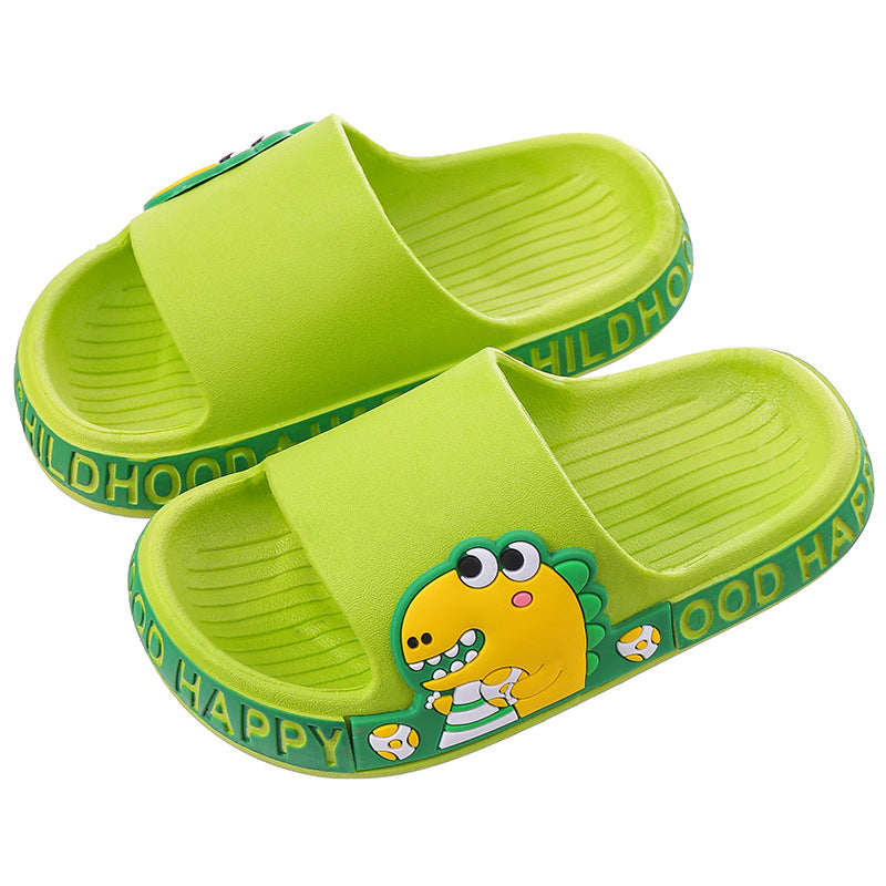 Cartoon Dinosaur Children's Slippers Soft Bottom