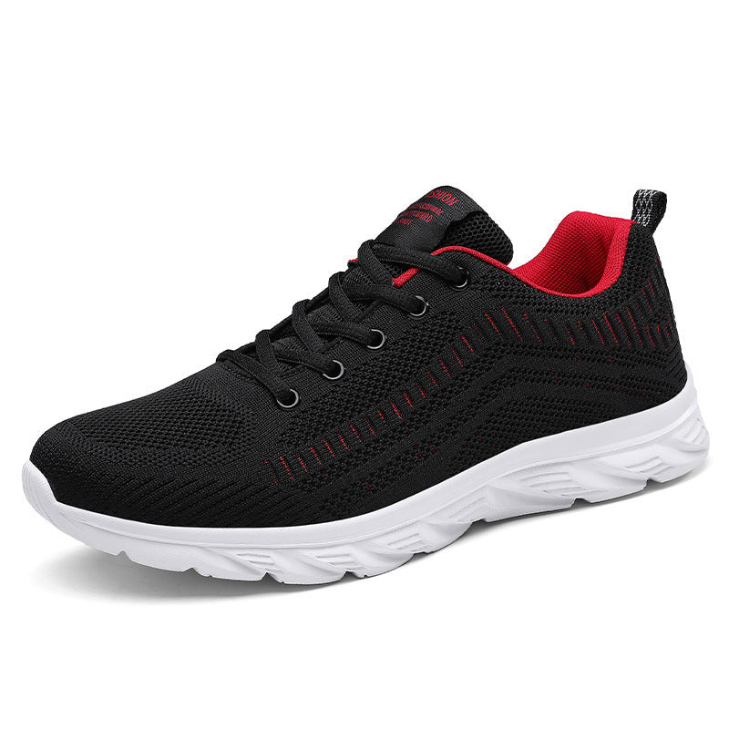 Men's Shoes Extra Large Size Flyknit Breathable Light Running Shoes