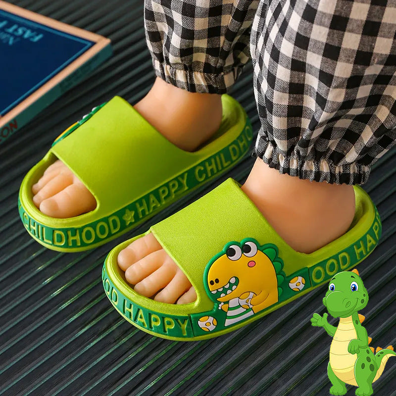 Cartoon Dinosaur Children's Slippers Soft Bottom