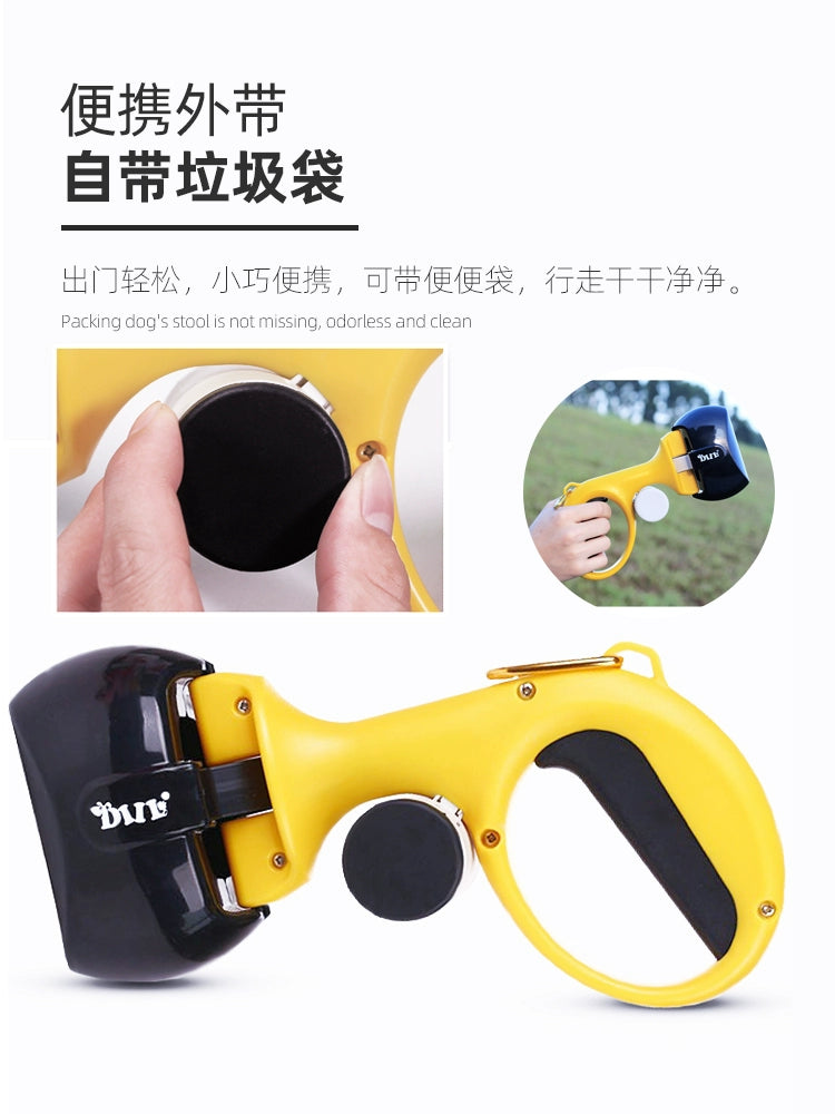 Dog Pooper Scooper Portable Dog Picking Poop Cleaning Artifact Pet Supplies Garbage Bag Stool Bag Shit Shovel Tool