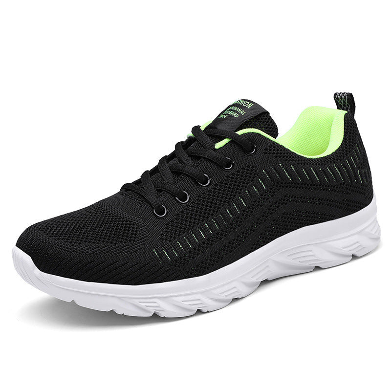 Men's Shoes Extra Large Size Flyknit Breathable Light Running Shoes