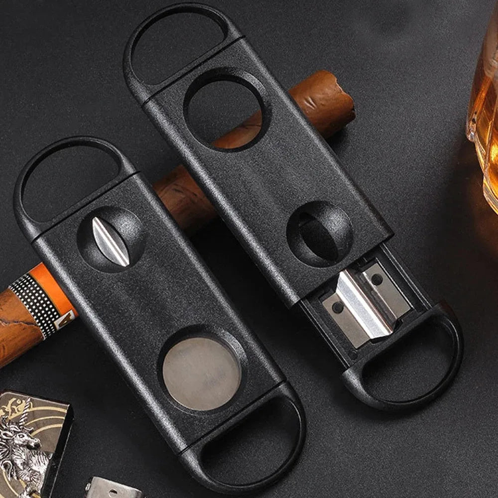 Stainless Steel COHIBA Cigar Cutter Metal Classic Cutter Guillotine Cigar Scissors Gift Puncher Cutting Knife Cigar Accessory