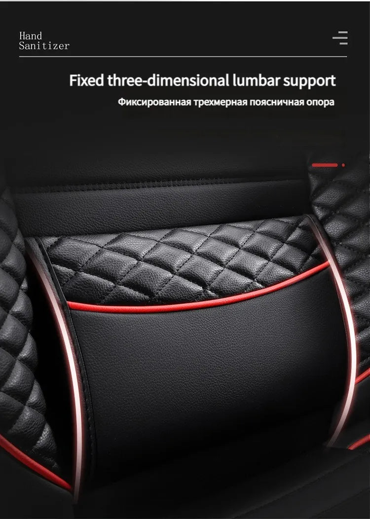 5 Seats Universal Car Leather Seat Cover For SEAT LEON Ibiza Cordoba Toledo Marbella Terra Ronda Car Accessories Wear Protector