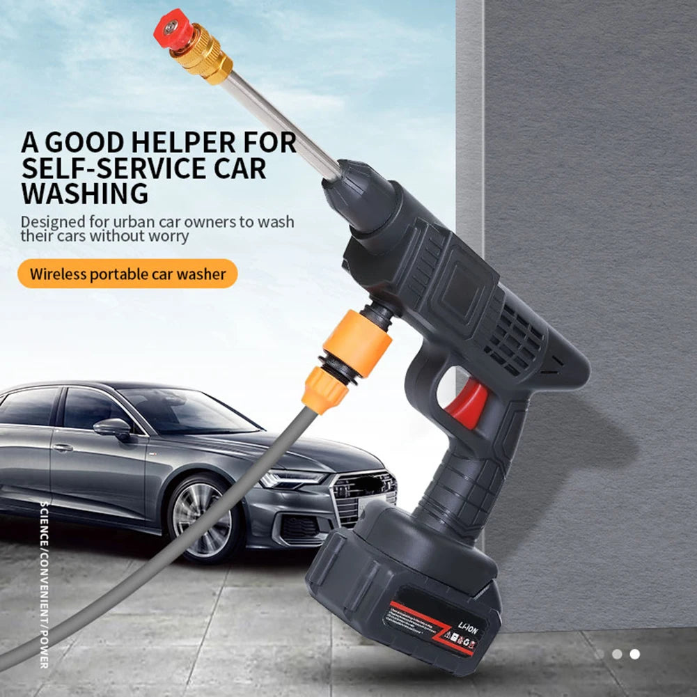 Automobile Water 24HV Gun Cordless High Pressure Cleaner Washer Spray Water Gun Car Wash Pressure Water Cleaning Machine