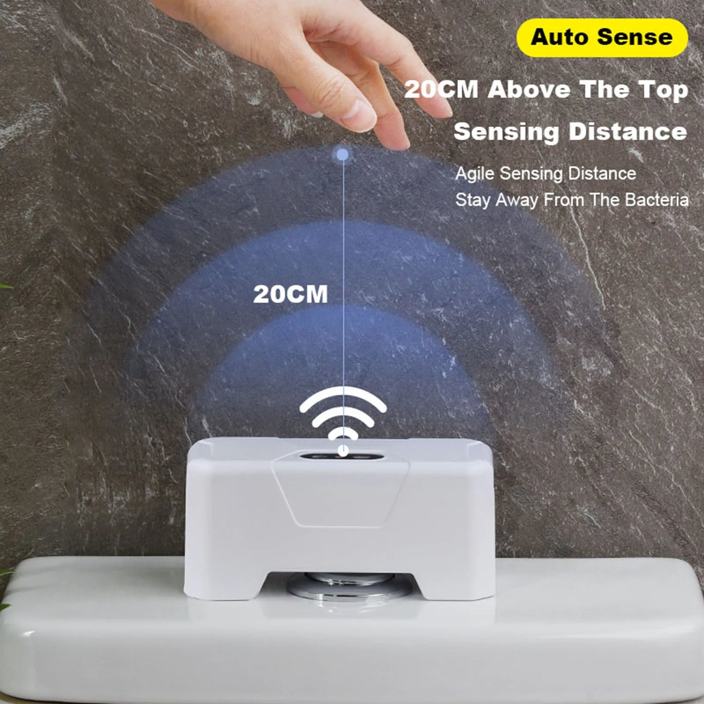 Touchless Infrared Induction Automatic Flushing Toilet Push Button Smart Sensor Closestool Presser Cleaning Bathroom Accessories