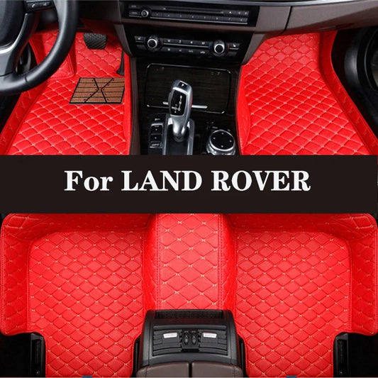 Full Surround Custom Leather Car Floor Mat For LAND ROVER Range Rover (Ⅲ / Ⅳ Long / Sport / Evoque) Freelander 2 Auto Parts