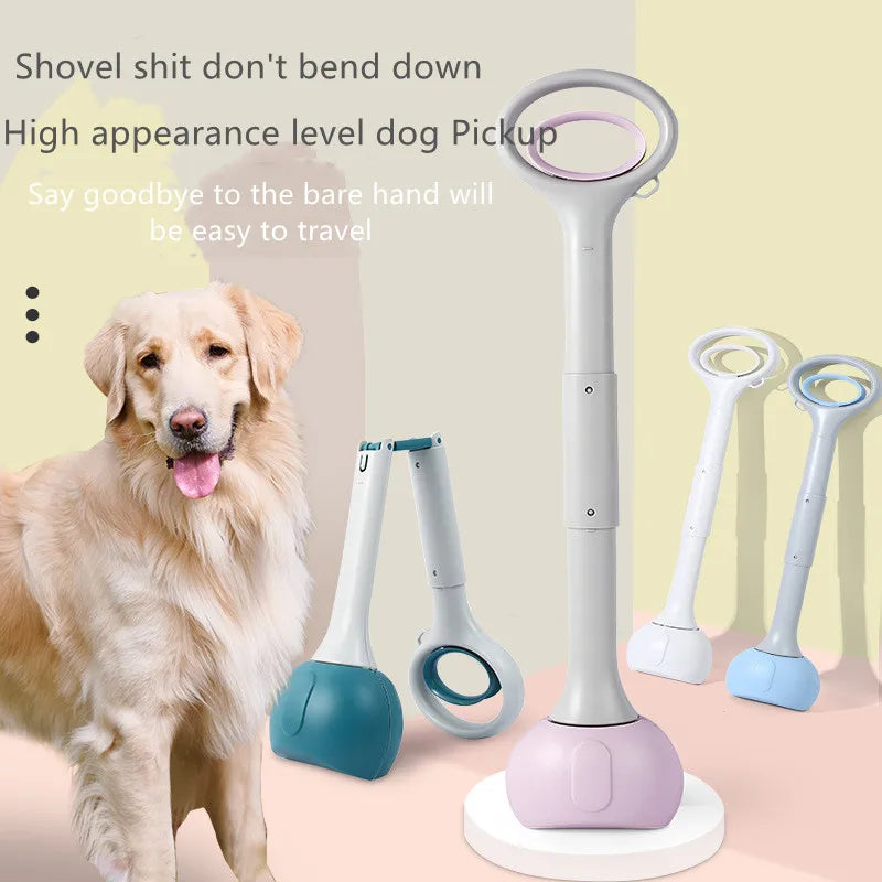 Dog Poop Picker Scoop Shovel Puppy Excrement Picker Foldable Poop Collector Waste Remove Cat Bags Poop Dispenser Pet Accessories