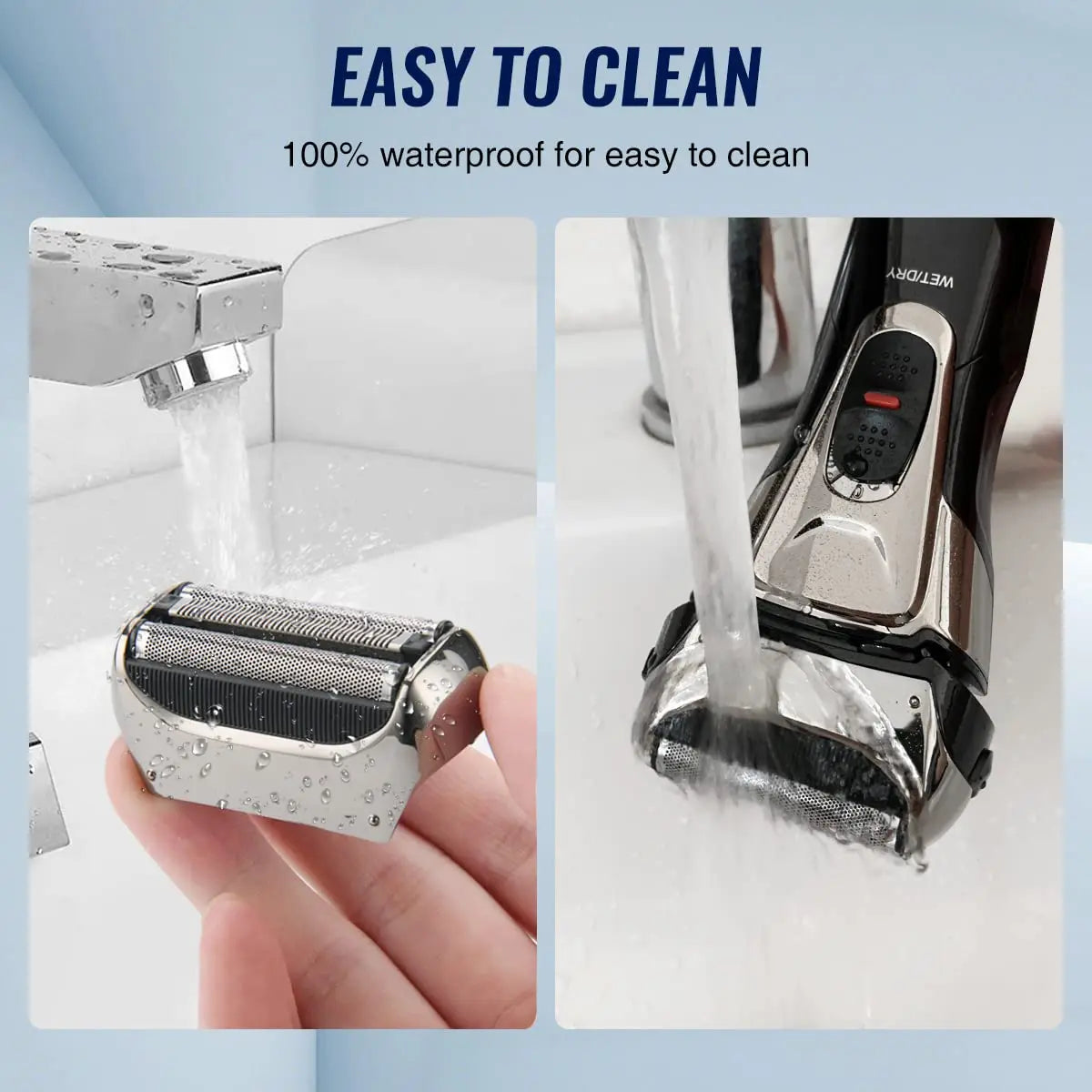 Travel Mens Shaver Mini Electric Razor for Men USB Rechargeable Beard Shaver Small Size Shavers Compact Razor Wet Dry Use