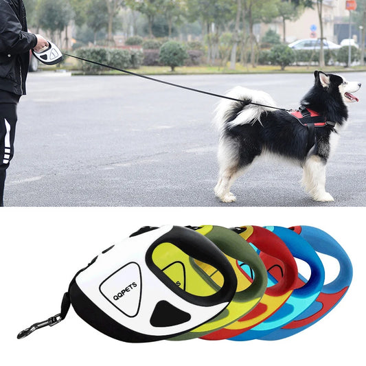 5M Long LED Big Dog Leash Automatic Retratable Pet Leashes for Small Medium Large Dogs Alaska Doberman mascotas Dog Accessories