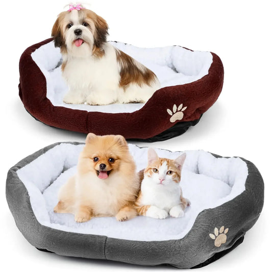 Pet Beds for Dogs Lambswool Kennel Pet Calming Dog Bed House Pet Supplies Accessories Super Soft Dog Bed Plush Cat Mat