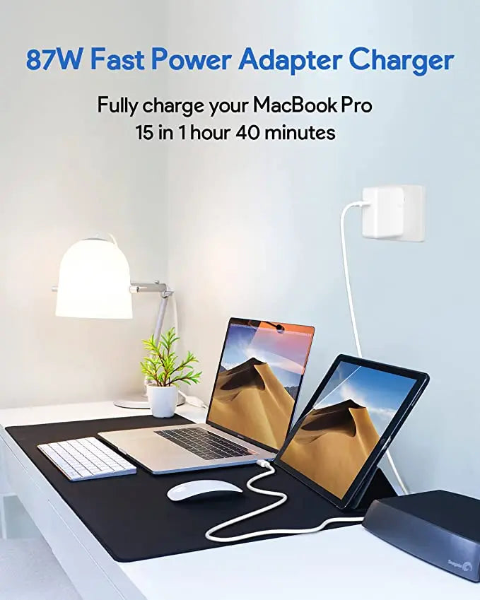 Replacement for Mac Book Pro Charger 87W USB C Power Adapter Compatible with Mac Book Pro 13/15 Inch After 2016