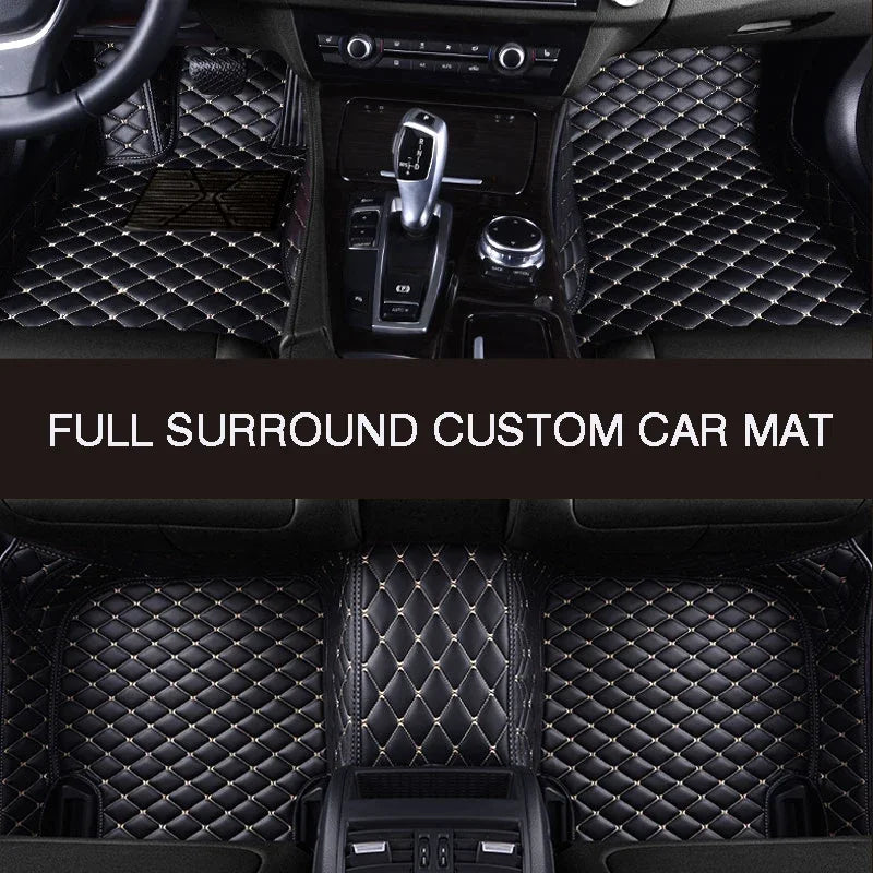 Full Surround Custom Leather Car Floor Mat For NISSAN Terra(Right Driving)  Wingroad(Right Driving) Auto Parts