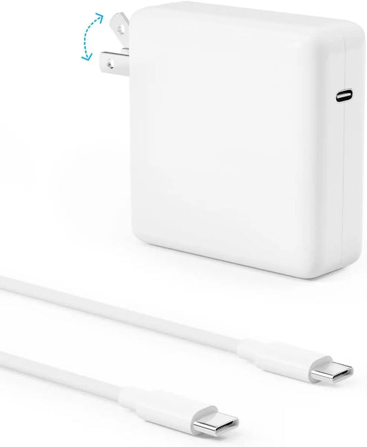 Mac Book Pro Charger, 61W/67W USB C Charger Power Adapter for MacBook Pro/Air 13/14 Inch, 70W USB-C to USB-C Charge Cable