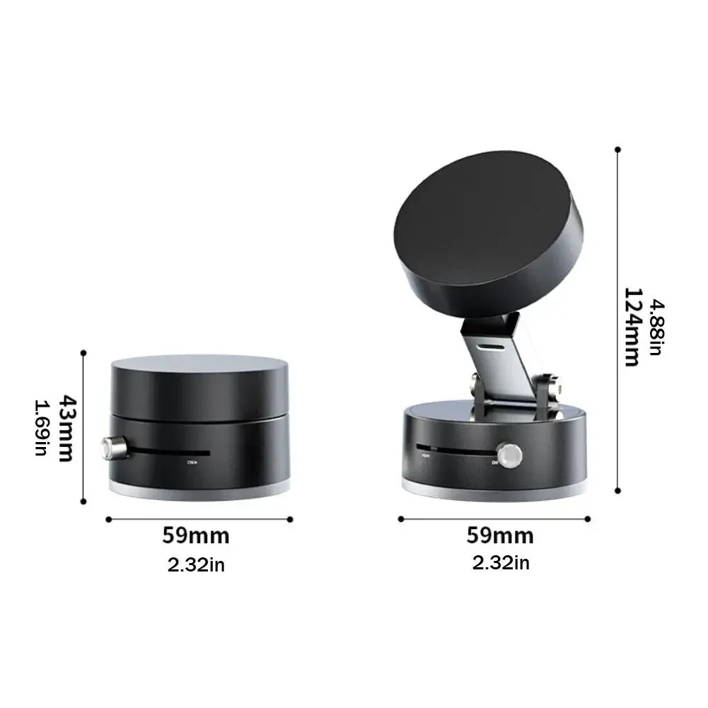 Double Sided Suction Cup Magnetic Phone Holder Lazy Multi-functional Foldable Storage Holder Vacuum Suction Phone Holder