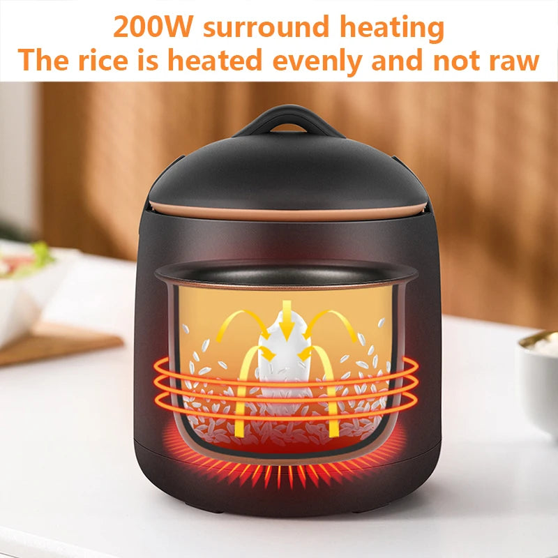 Zhigao Electric Rice Cooker Mini Dormitory Household Low Power 1-2 Person Cooking Electric Rice Cooker Gift Wholesale