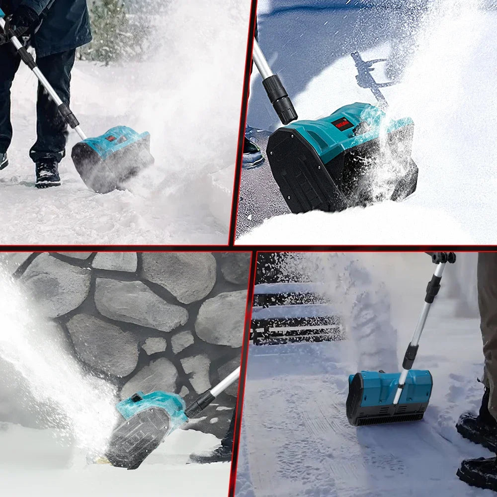 Brushless 2500W Electric Snow Plow Snow Sweeper 250mm Digital Cordless Snow Shovel Clean Street Courtyard For Makita 18V Battery