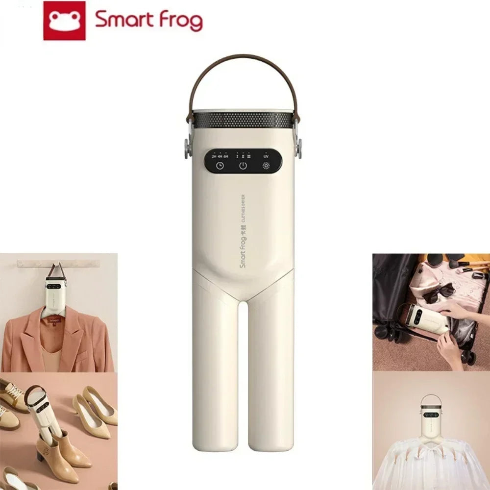 Smartfrog Mini Portable Electric Heated Clothes Dryer Drying Machine Clothes Shoes Dryer Clothes Rack Hangers Foldable 220V