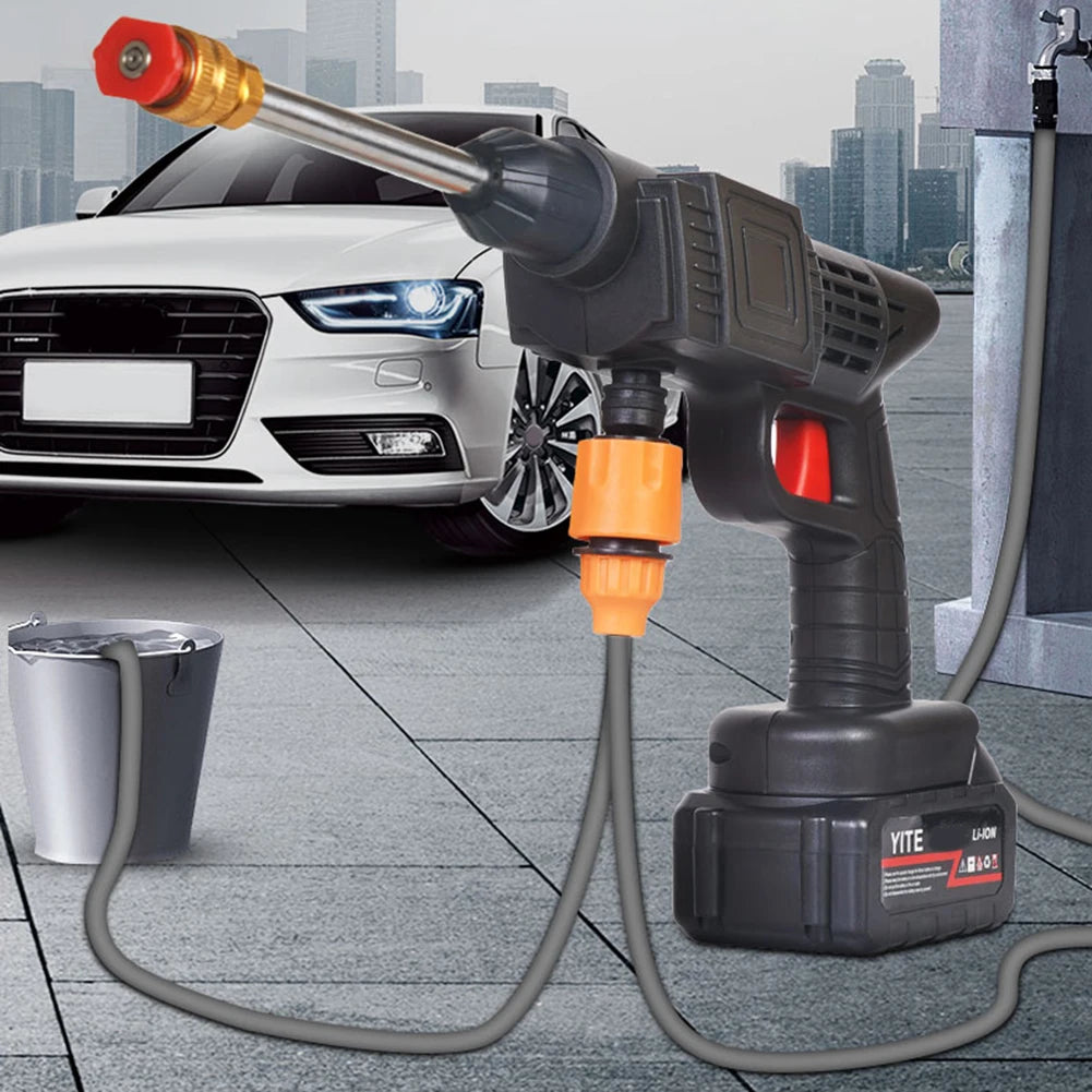 Automobile Water 24HV Gun Cordless High Pressure Cleaner Washer Spray Water Gun Car Wash Pressure Water Cleaning Machine