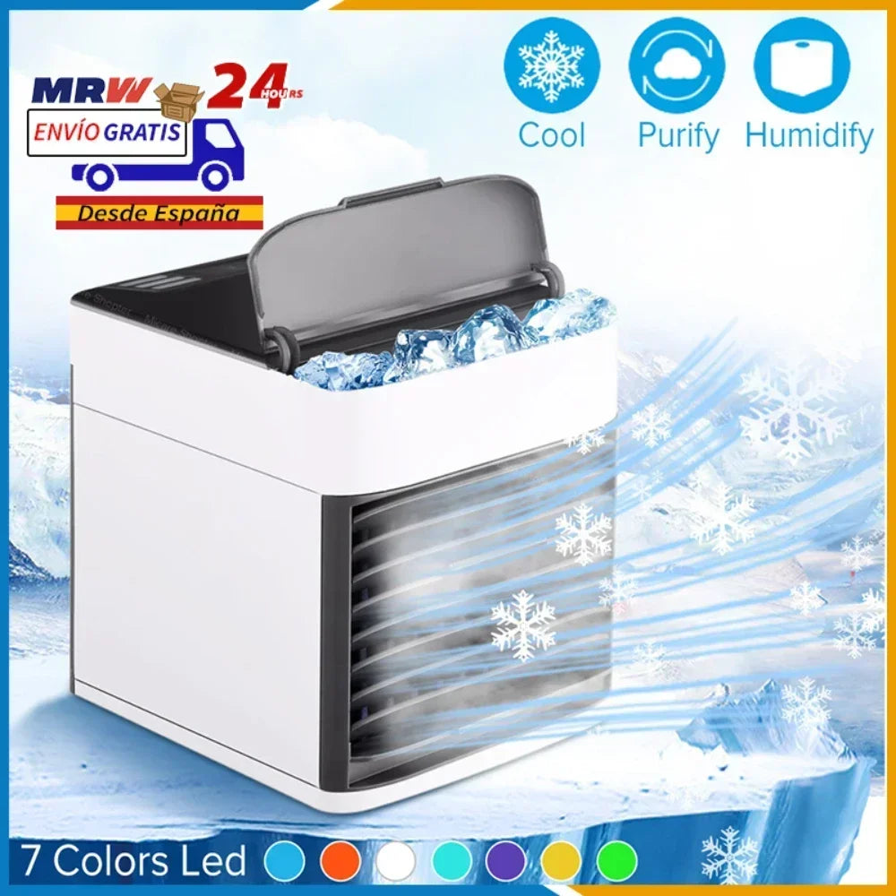 Portable Air Conditioner USB New Style 3 in 1 Purifying Humidifier Cooler with 3 Adjustable Speeds Home Offic