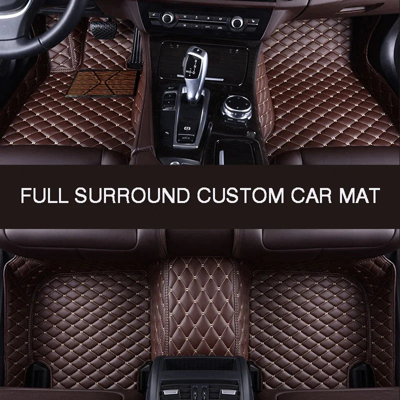 Full Surround Custom Leather Car Floor Mat For LAND ROVER Range Rover (Ⅲ / Ⅳ Long / Sport / Evoque) Freelander 2 Auto Parts