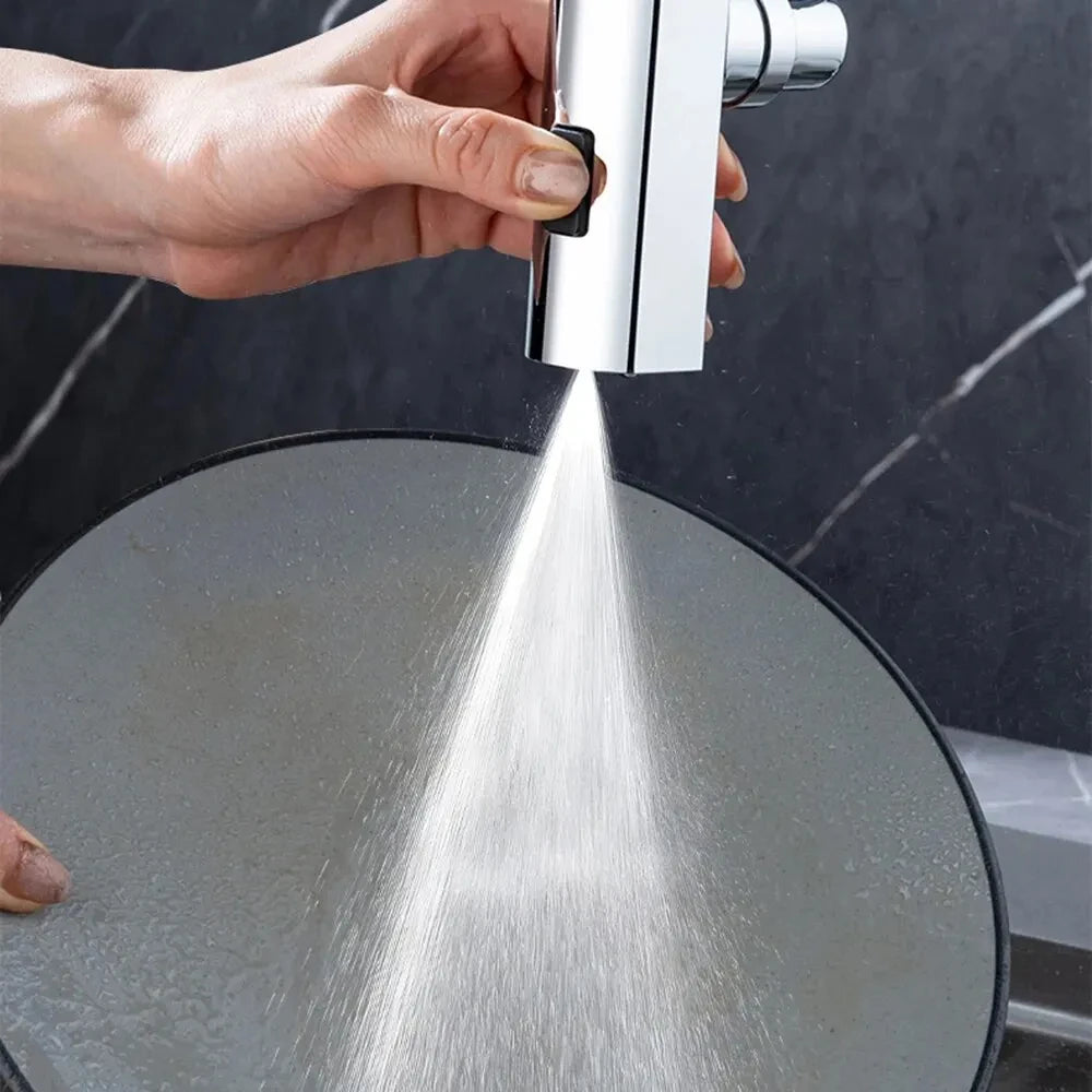 Three Level Waterfall Universal Faucet Extension Device Vegetable Washing Splash Proof Device Rotatable Universal Jointbox