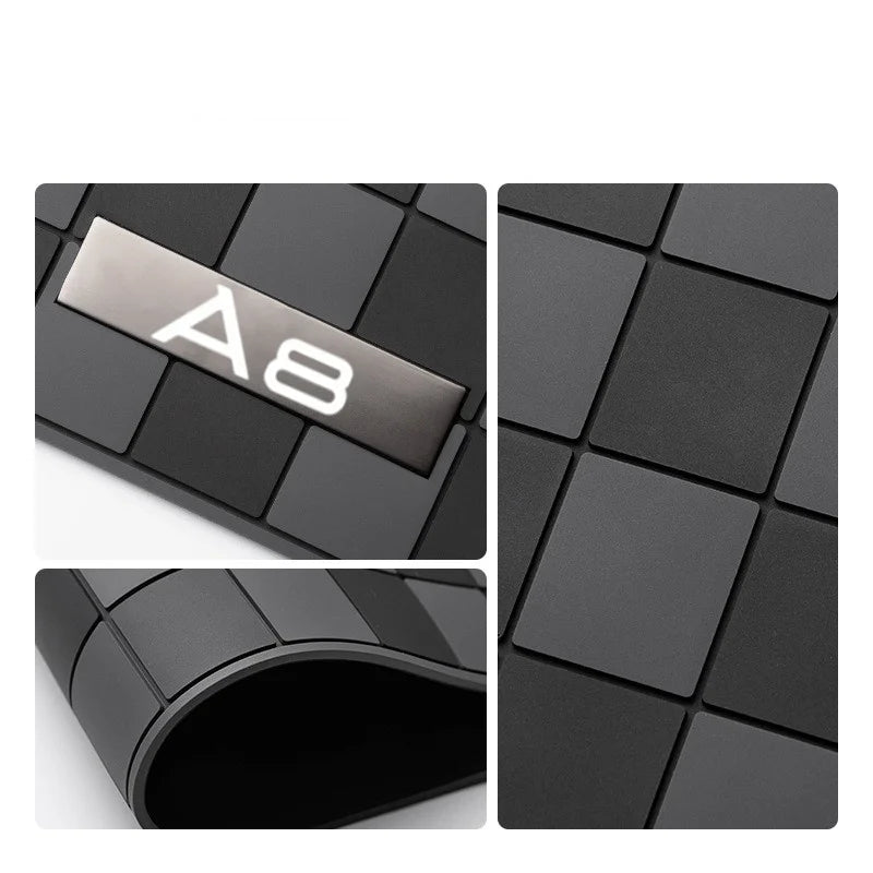 For Audi A8 Car Non-Slip Mat Auto Silicone Interior Dashboard Phone Anti-Slip Storage Mat Pads Car Mobile Phone Car Accessories