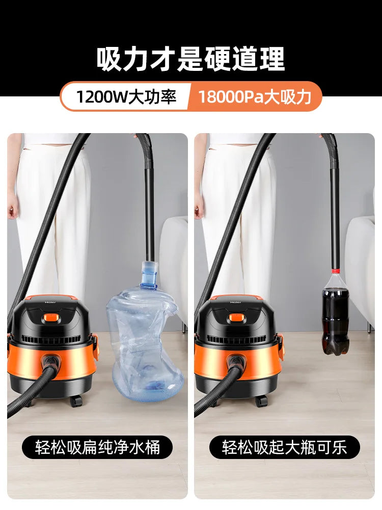 Vacuum cleaner household small hand-held bucket mopping floor wet and dry seam large suction and large capacity aspirador de pó