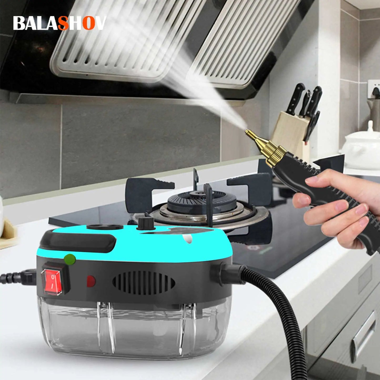 2500W Handheld Steam Cleaner High Pressure Steam Cleaner  High Temperature Steam Cleaner for Home Kitchen Car Steam Cleaning