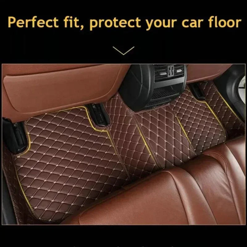 Custom Car Floor Mats For SEAT Ateca Arona ibiza Leon Toledo ST CUPRA Alhambra Exeo Interior Accessories Leather 2008-2021