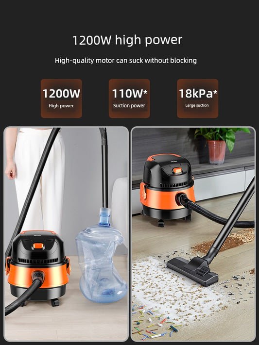 Haier Vacuum Cleaner Household Large Suction Small Handheld Car Barrel Beauty Seam Special Cleaning after Renovation a Suction Machine