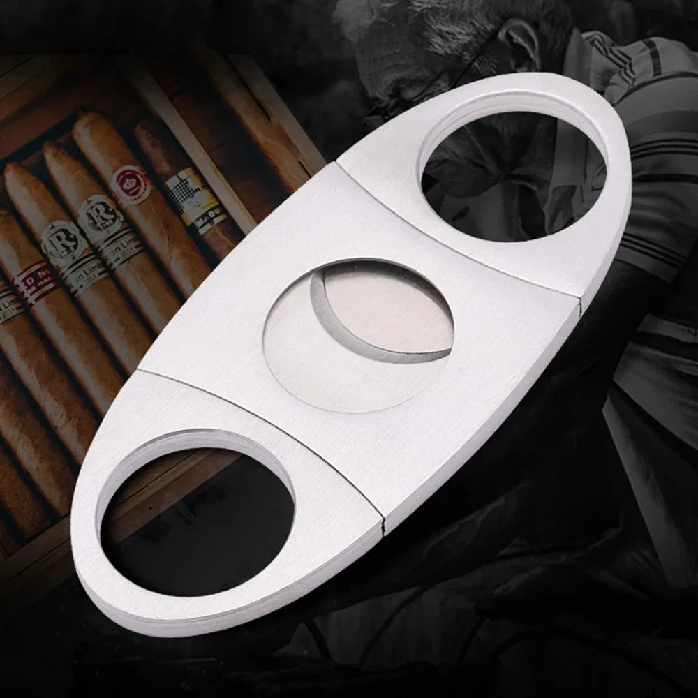 Stainless Steel COHIBA Cigar Cutter Metal Classic Cutter Guillotine Cigar Scissors Gift Puncher Cutting Knife Cigar Accessory