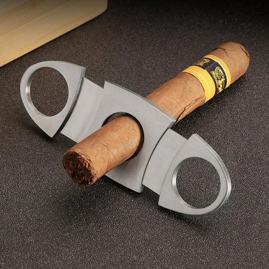 Stainless Steel COHIBA Cigar Cutter Metal Classic Cutter Guillotine Cigar Scissors Gift Puncher Cutting Knife Cigar Accessory