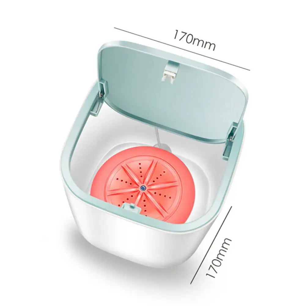 Portable Ultrasonic Electric Washing Machine USB Charging Mini Washing Machine for Socks Underwears Baby Clothes