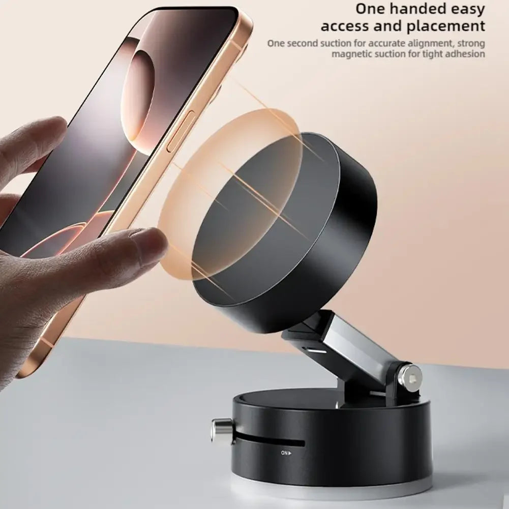 Double Sided Suction Cup Magnetic Phone Holder Lazy Multi-functional Foldable Storage Holder Vacuum Suction Phone Holder