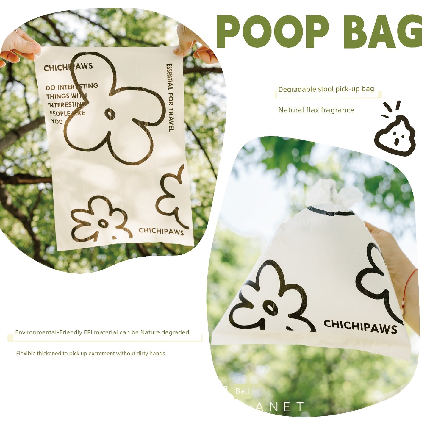 Capsule Dog Walking Garbage Bag Storage Pooper Scooper