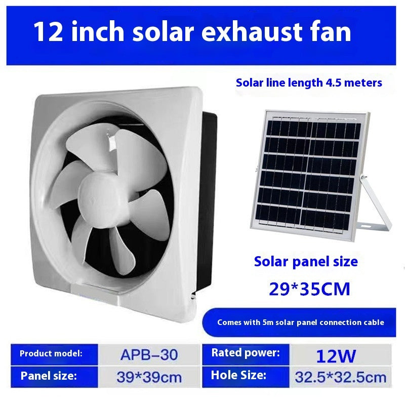 Solar Energy Exhaust Fan Window Ventilator